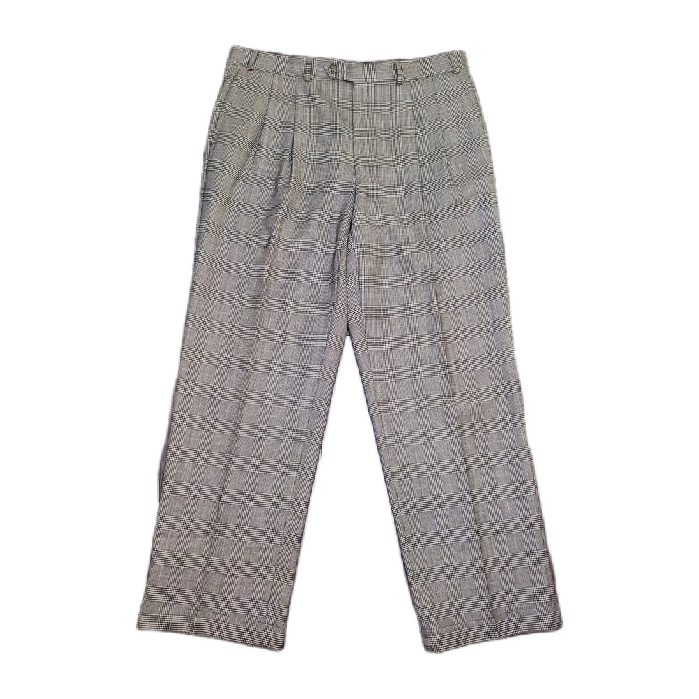 VTG Polo University Club Mens 35×30 Pleated Cuffed Dress Pant Lined Ralph Lauren